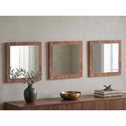 Set van 3 spiegels ELONI acacia