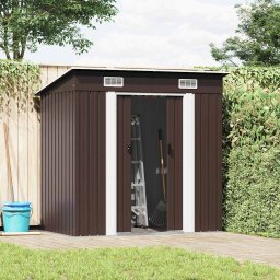 vidaXL Tuinberging 194x121x181 cm staal bruin