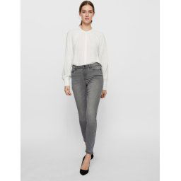 Vero moda - maat W26 X L30 S Vmtilde Mr S Ank Zip J Vi222 Ga Noo 10249075 Light Grey Denim