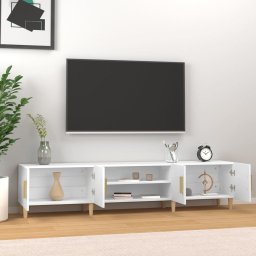 vidaXL Tv-meubel wit 180x31,5x40 cm bewerkt hout