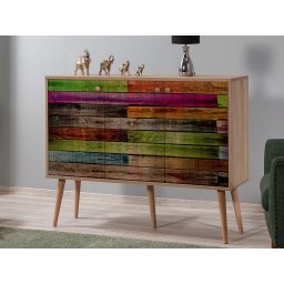 Commode MINDY 3 deuren multi kleuren