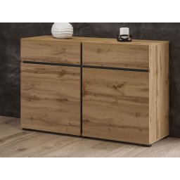 Commode CROSSAIR 2 deuren 2 lades wotan eik