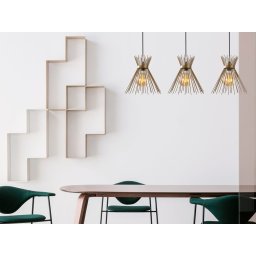 Hanglamp MARCHENA 3 lampen zwart