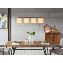 Hanglamp NAVARINO 4 lampen zwart