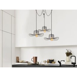 Hanglamp BOTINAS 3 lampen zwart