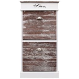 vidaXL Schoenenkast 50x28x98 cm paulowniahout bruin