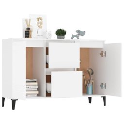 vidaXL Dressoir 102x35x70 cm bewerkt hout wit