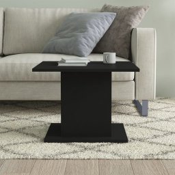 vidaXL Salontafel 55,5x55,5x40 cm bewerkt hout zwart