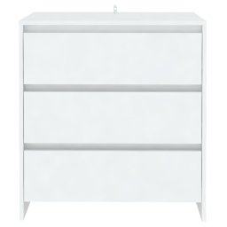 vidaXL Dressoir 70x41x75 cm bewerkt hout wit