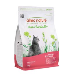 Voordeelpakket: 2x2kg Almo Nature Anti Hairball met Zalm droog kattenvoer