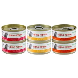 6x70g Mixpakket met Kip Almo Nature Kattenvoer