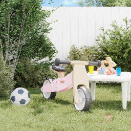 vidaXL Loopfiets voor kinderen 2-in-1 roze