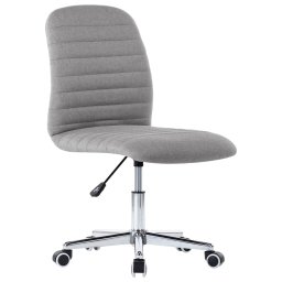 vidaXL Eetkamerstoelen 4 st stof lichtgrijs