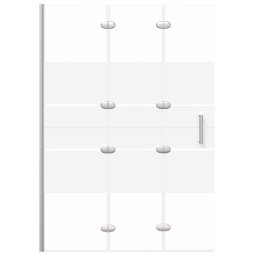 vidaXL Douchewand inklapbaar 100x140 cm ESG wit