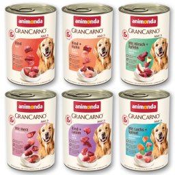 animonda GranCarno Original Adult 6 x 400 g Mixpakket 1: hartige selectie (6 Soorten)