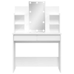 vidaXL Kaptafel met LED-verlichting 96x40x142 cm wit
