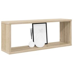 vidaXL Wandschappen kubus 6 st 60x15x23 cm bewerkt hout sonoma eiken
