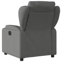 vidaXL Relaxfauteuil Donkergrijze Stof