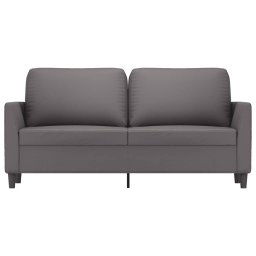 vidaXL Tweezitsbank 140 cm kunstleer grijs