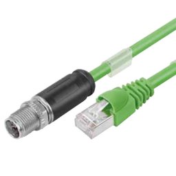 Binder 79 9723 020 08 M12 Sensorkabel | 8-Polige Afgeschermde| X-Code | Male - RJ45 | 2 meter