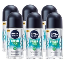 Nivea Men Fresh Kick Anti-Transpirant Roll-On Voordeelverpakking