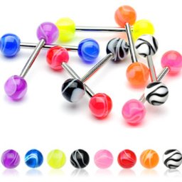 Piercing combi set 8 st. acryl 1.6x16