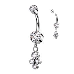 Piercing titanium cluster hanger wit