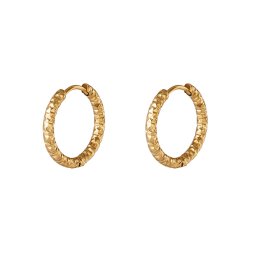 Oorring hoop 0.8x14 - goud