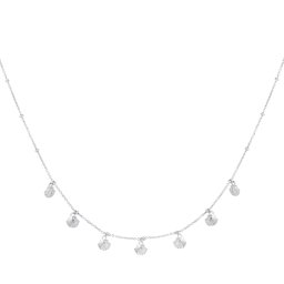 Ketting schelpjes - zilver