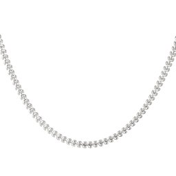 Ketting bladeren - zilver