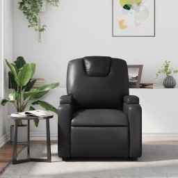 vidaXL Relaxfauteuil Zwart Kunstleer