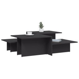 vidaXL Salontafels 2 st bewerkt hout grijs