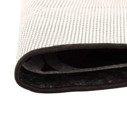 vidaXL Vloerkleed wasbaar Ø 120 cm zwart en wit