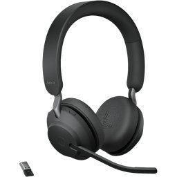 Jabra Evolve2 65 Link380a MS Stereo Stand Black