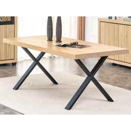 Rechthoekige eettafel NINA 180 cm wellington eik