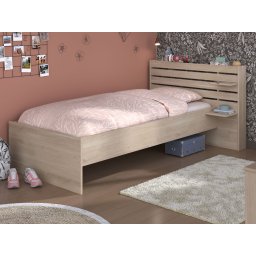 Eenpersoonsbed ESCALADE 90x200 cm japanse eik