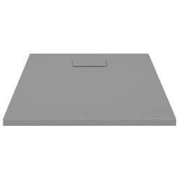 vidaXL Douchebak 90x70 cm SMC grijs