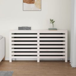 vidaXL Radiatorombouw 153x19x84 cm massief grenenhout wit