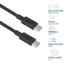 ACT USB-C kabel 2m zwart
