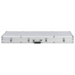 vidaXL Wapenkoffer 118x38x12 aluminium zilverkleurig