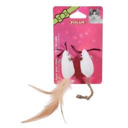 ZOLUX CANVAS MUIS WIT 5 CM 2 ST