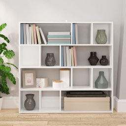 vidaXL Boekenkast/kamerscherm 105x24x102 cm wit