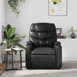 vidaXL Massagestoel verstelbaar kunstleer zwart