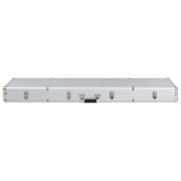 vidaXL Wapenkoffer 134x35x12 cm aluminium zilverkleurig