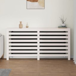 vidaXL Radiatorombouw 169x19x84 cm massief grenenhout wit