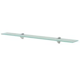 vidaXL Schappen zwevend 2 st 80x10 cm 8 mm glas