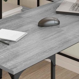 vidaXL Bureau 139x139x75 cm bewerkt hout grijs sonoma eikenkleurig
