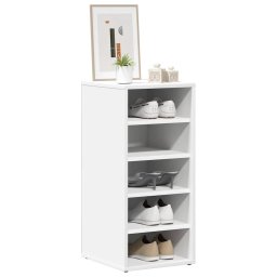 vidaXL Schoenenkasten 2 st 31,5x35x70 cm bewerkt hout wit