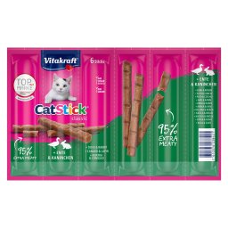 12x6g Cat Stick Eend & Konijn Vitakraft Kattensnacks