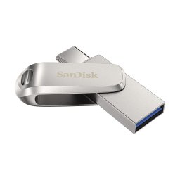 SanDisk Dual Drive Ultra 3.1 Luxe 128GB (USB-C) USB-sticks Grijs